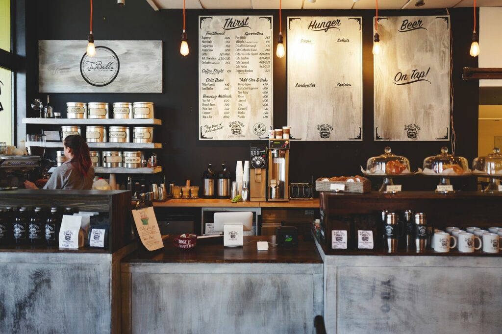 カフェ店内